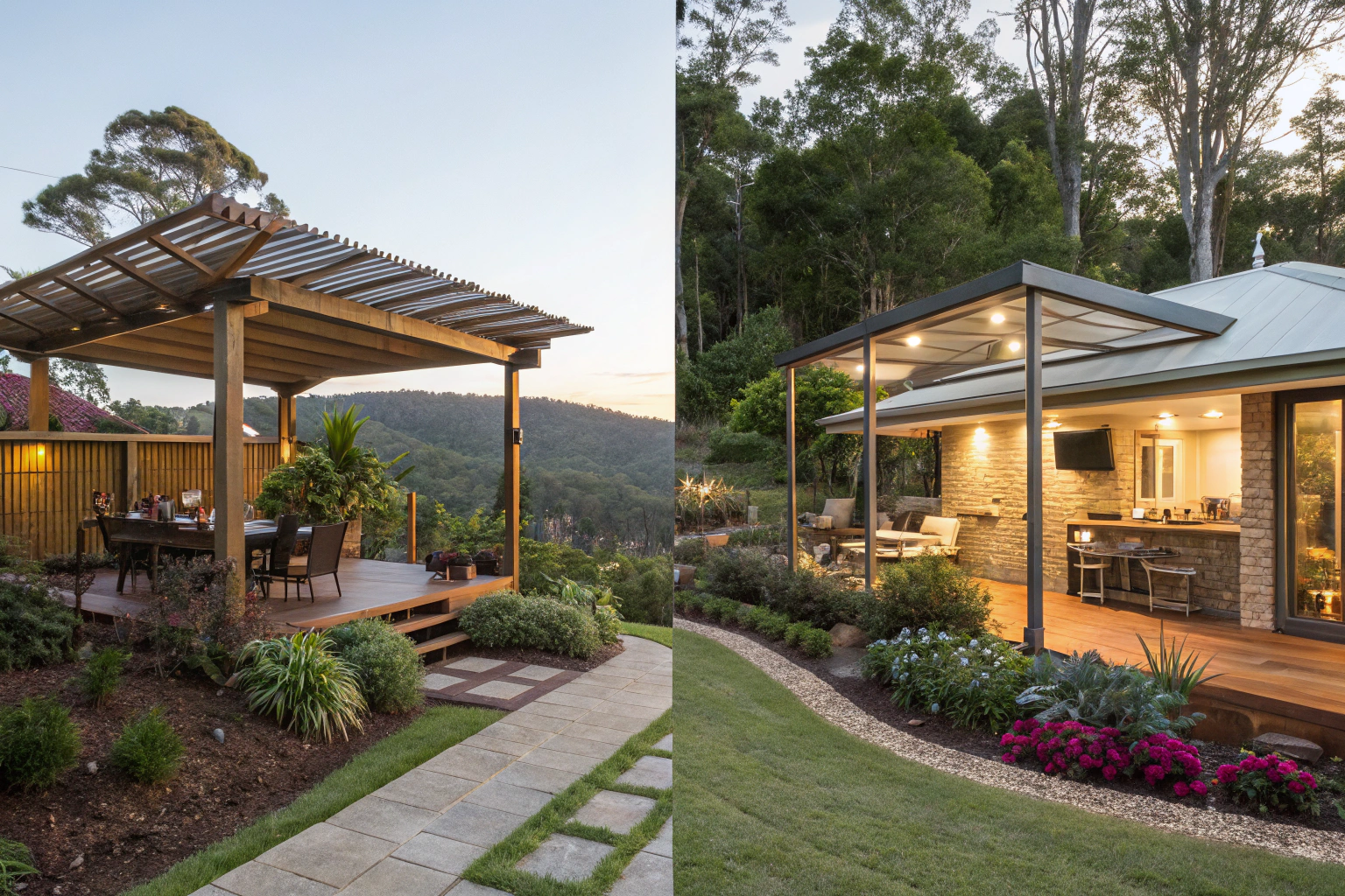 Pergola built to complement a heritage-style home