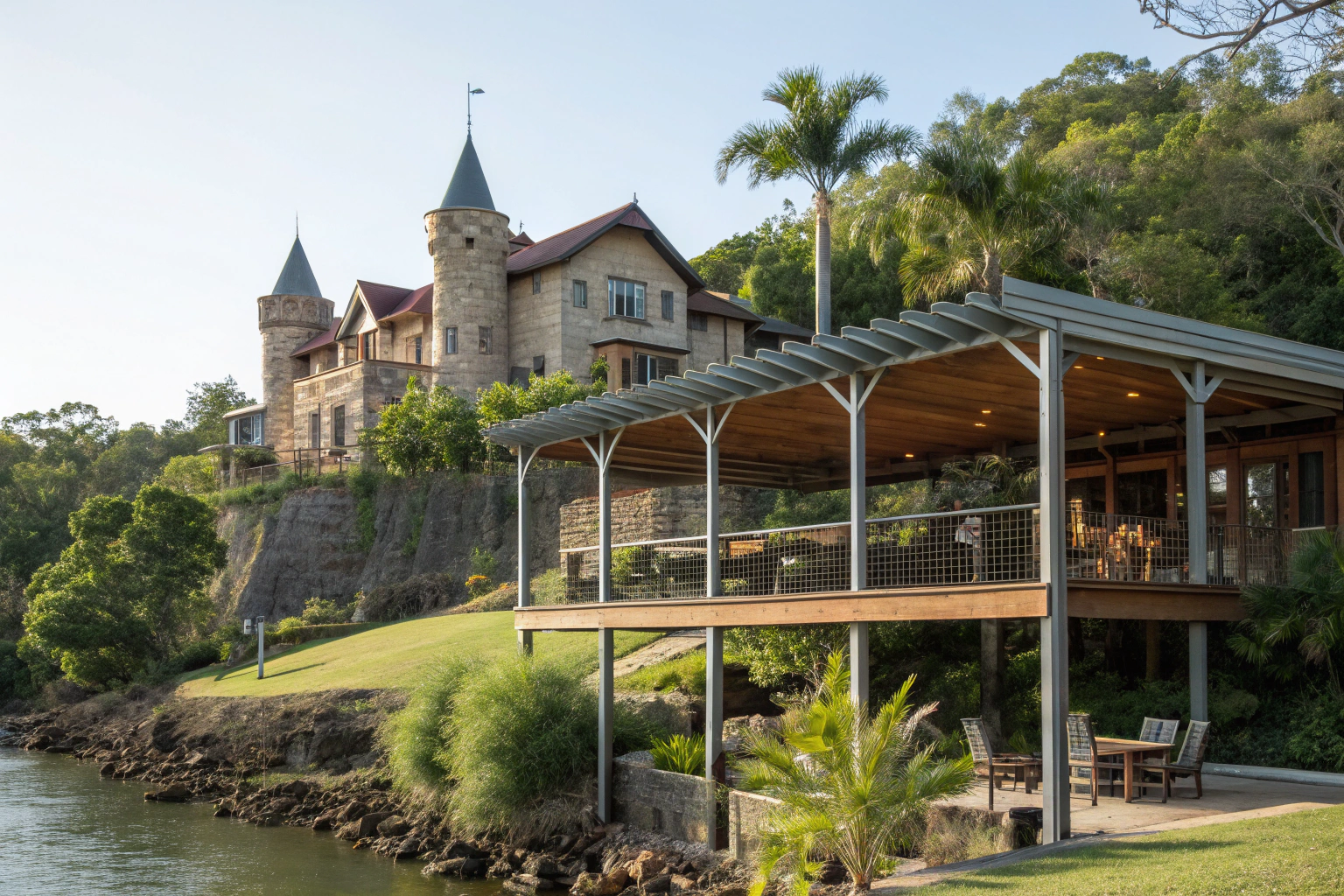 Riverside family home near the Bli Bli Castle in Queensland