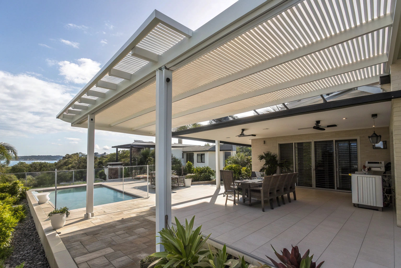 Sunshine Coast patio built with a climate-responsive design